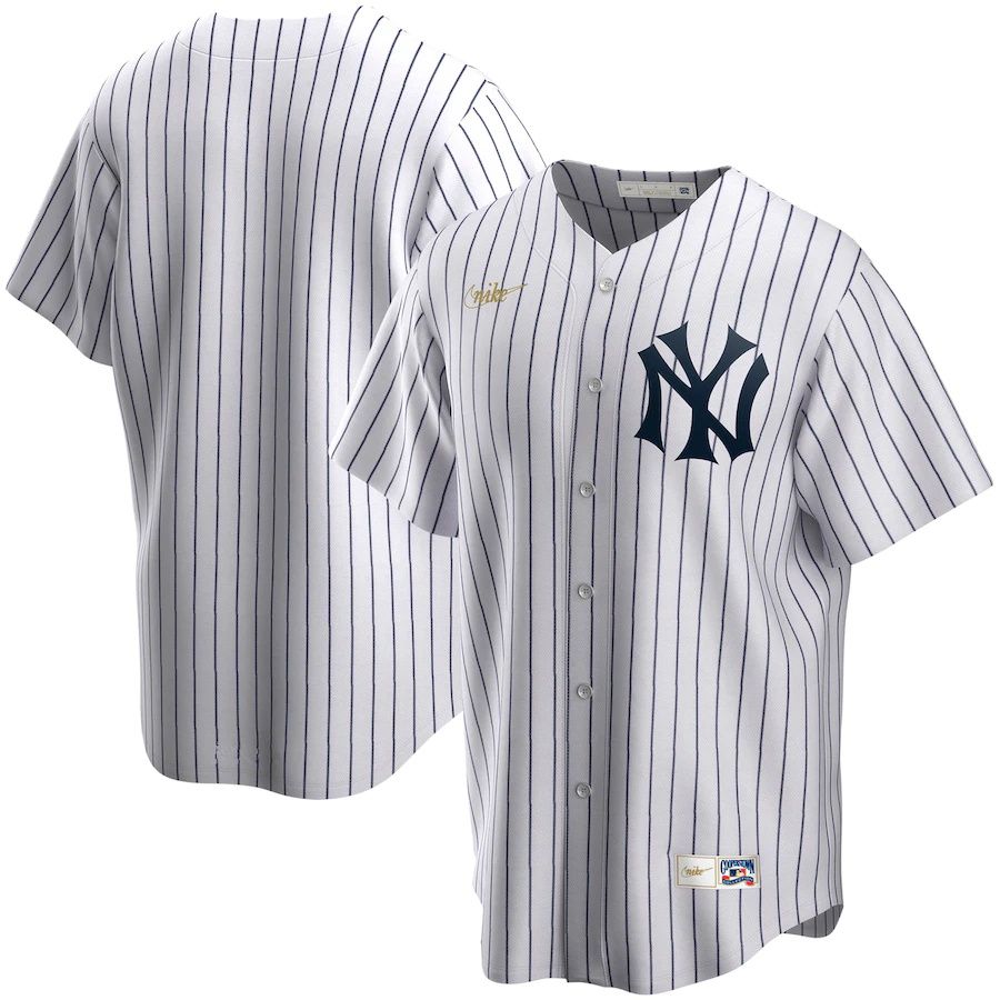 Mens New York Yankees Nike White Home Cooperstown Collection Team MLB Jerseys->new york yankees->MLB Jersey